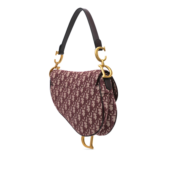 Pre-Loved Dior Oblique Canvas Saddle Bag - Picture 2 of 10